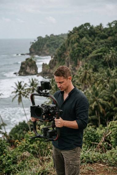Michael Kok on location
