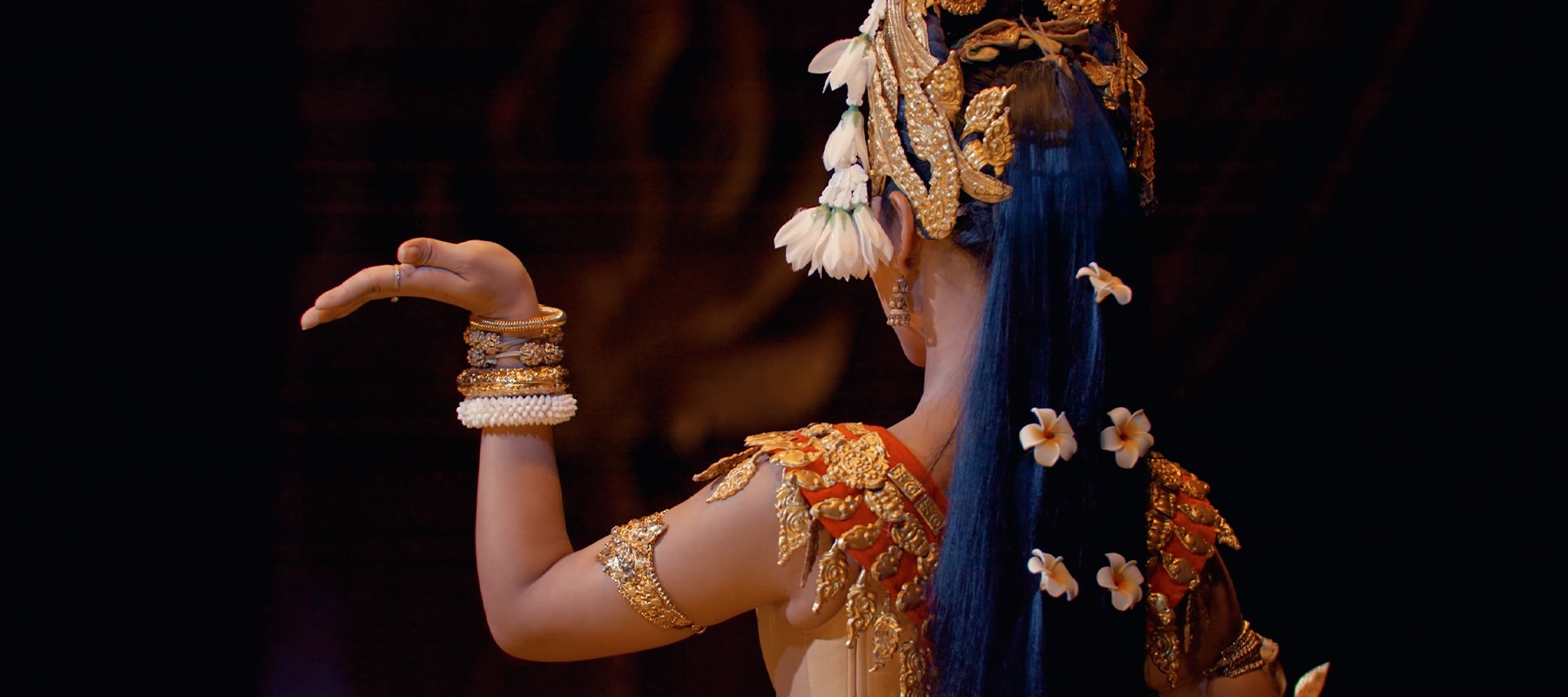 Traditional Apsara dancer